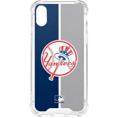 MLB New York Yankees Split iPhone XS Clear Case