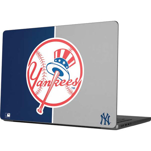 MLB New York Yankees Split Apple MacBook Pro 14-inch Skin