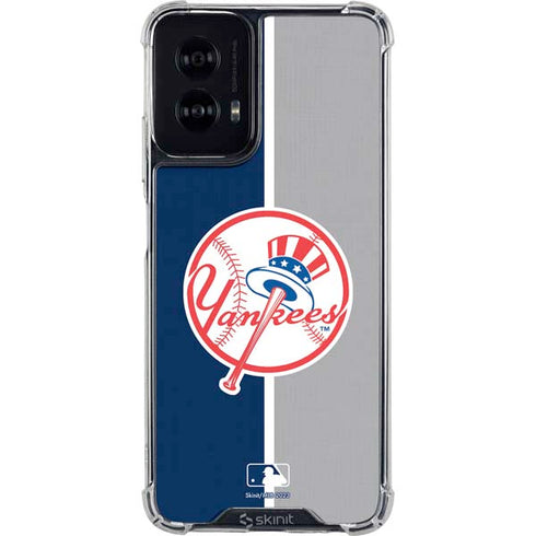 MLB New York Yankees Split Moto G Power 5G (2024) Clear Case