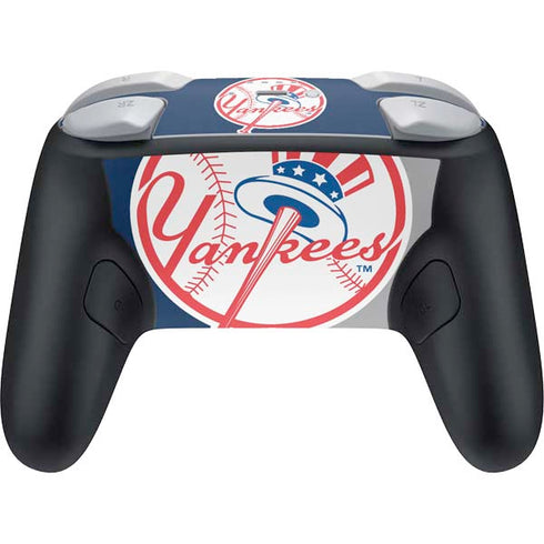 MLB New York Yankees Split Nintendo Switch 2 (2025) Pro Controller Skin