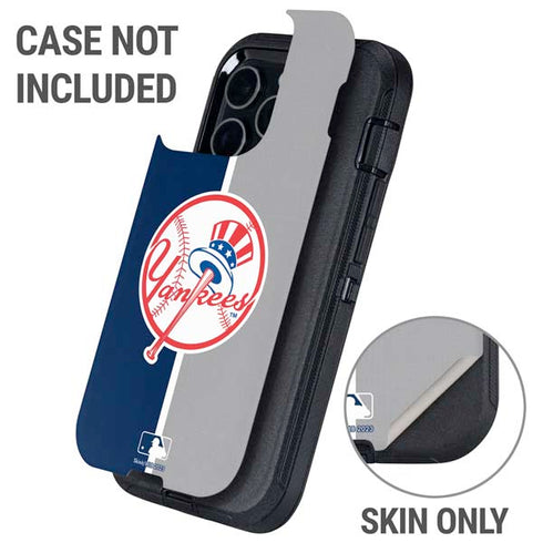 MLB New York Yankees Split Otterbox Defender iPhone Skin