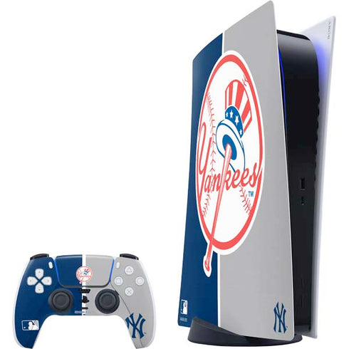 MLB New York Yankees Split PlayStation PS5 Skins