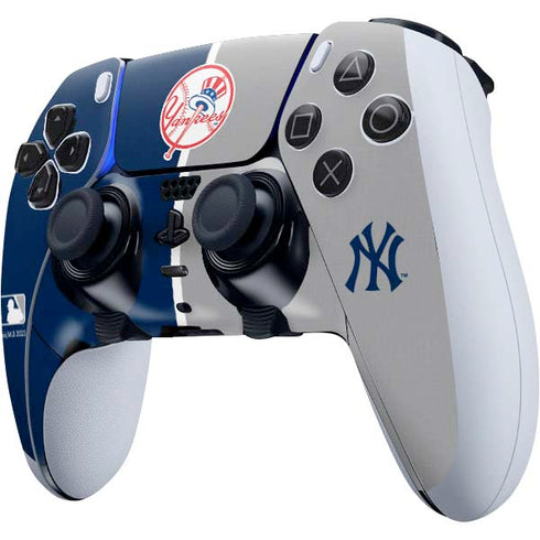 MLB New York Yankees Split PS5 DualSense Edge Pro Controller Skin