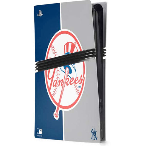 MLB New York Yankees Split PS5 Pro Console Skin