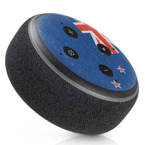 New Zealand Flag Distressed Amazon Echo Dot Skin