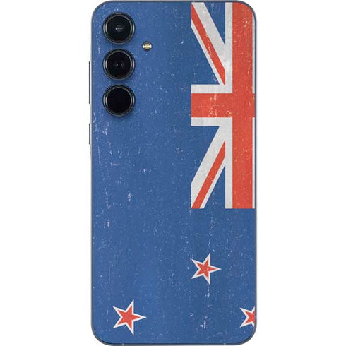 New Zealand Flag Distressed Galaxy A55 5G Skin