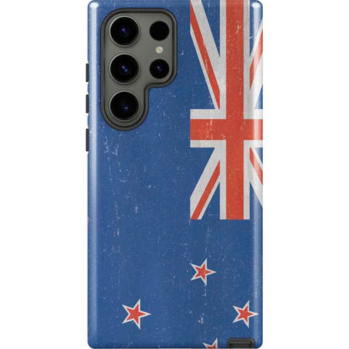 New Zealand Flag Distressed Galaxy S23 Ultra Pro Case