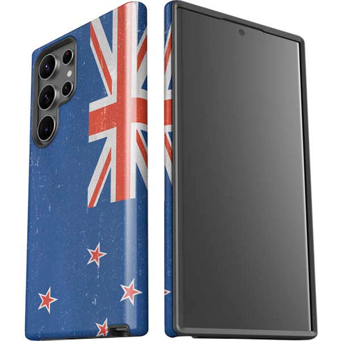 New Zealand Flag Distressed Galaxy S23 Ultra Pro Case