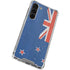 New Zealand Flag Distressed Galaxy S24 FE Clear Case