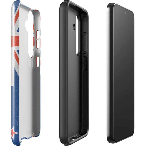 New Zealand Flag Distressed Galaxy S25 Plus Impact Case