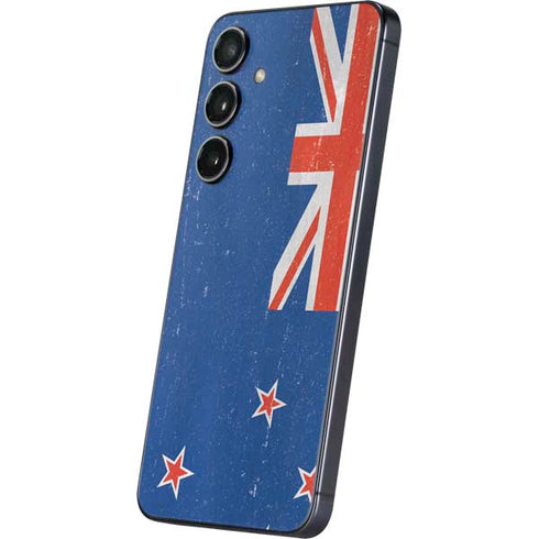 New Zealand Flag Distressed Galaxy S25 Skin