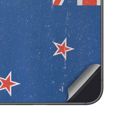 New Zealand Flag Distressed Galaxy S25 Skin
