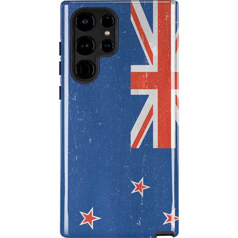 New Zealand Flag Distressed Galaxy Cases