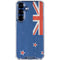 New Zealand Flag Distressed Galaxy S25 FE Clear Case