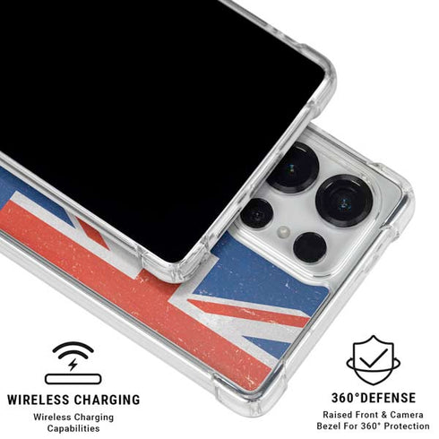 New Zealand Flag Distressed Galaxy S25 Ultra Clear Case