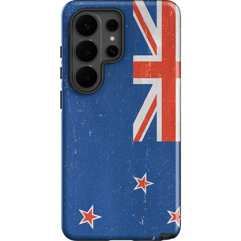 New Zealand Flag Distressed Galaxy S26 Ultra Impact Case