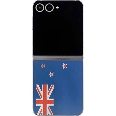 New Zealand Flag Distressed Galaxy Z Flip6 Skin