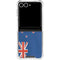 New Zealand Flag Distressed Galaxy Z Flip7 Clear Case