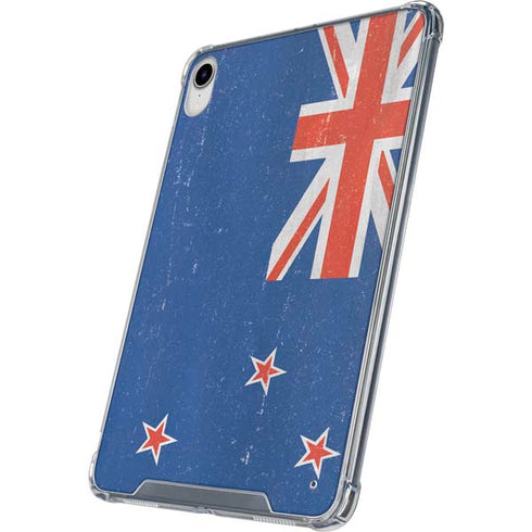 New Zealand Flag Distressed iPad 11th Gen (2025) Clear Case
