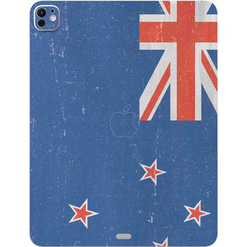 New Zealand Flag Distressed iPad Pro 13in M4 (2024) Skin