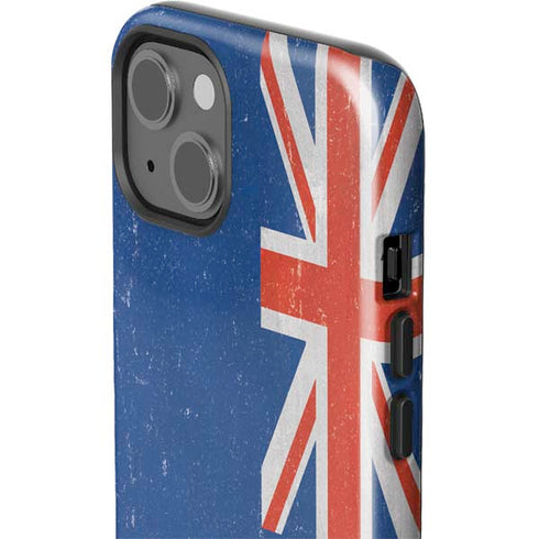 New Zealand Flag Distressed iPhone 15 Impact Case