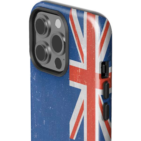 New Zealand Flag Distressed iPhone 15 Pro Impact Case
