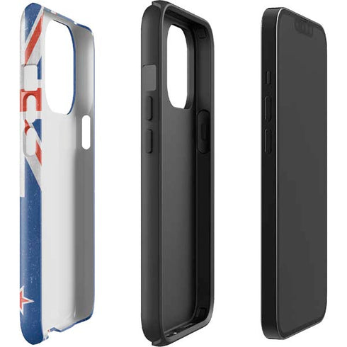 New Zealand Flag Distressed iPhone 15 Pro Impact Case