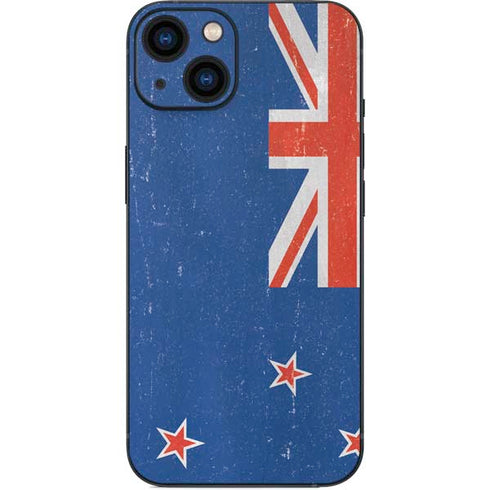 New Zealand Flag Distressed iPhone 15 Skin