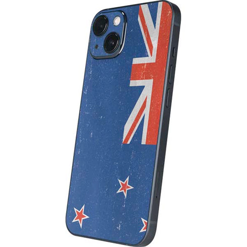 New Zealand Flag Distressed iPhone 15 Skin