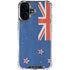 New Zealand Flag Distressed iPhone 16 Plus Clear Case