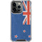 New Zealand Flag Distressed iPhone 16 Pro Max Clear Case