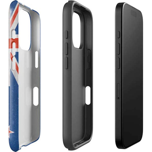 New Zealand Flag Distressed iPhone 16 Pro Max Impact Case