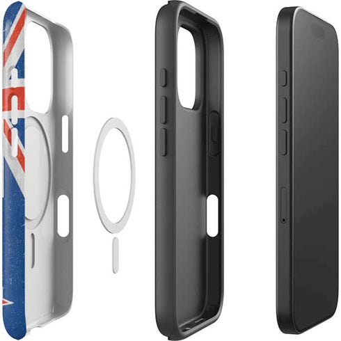 New Zealand Flag Distressed iPhone 16 Pro Max Magsafe Impact Case