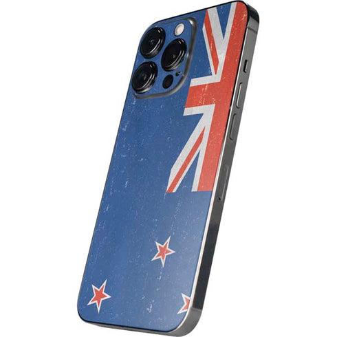 New Zealand Flag Distressed iPhone 16 Pro Skin