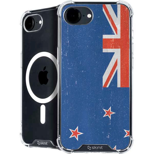 New Zealand Flag Distressed iPhone 16e MagSafe Case