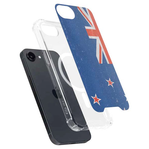 New Zealand Flag Distressed iPhone 16e MagSafe Case