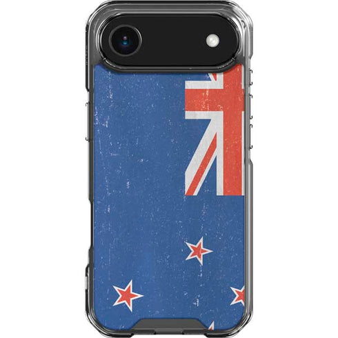 New Zealand Flag Distressed iPhone 17 Air Clear Case