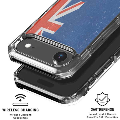 New Zealand Flag Distressed iPhone 17 Air Clear Case