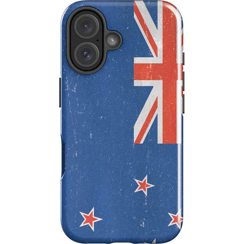 New Zealand Flag Distressed iPhone 17 Impact Case