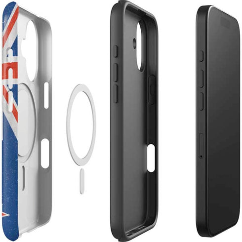 New Zealand Flag Distressed iPhone 17 Magsafe Impact Case