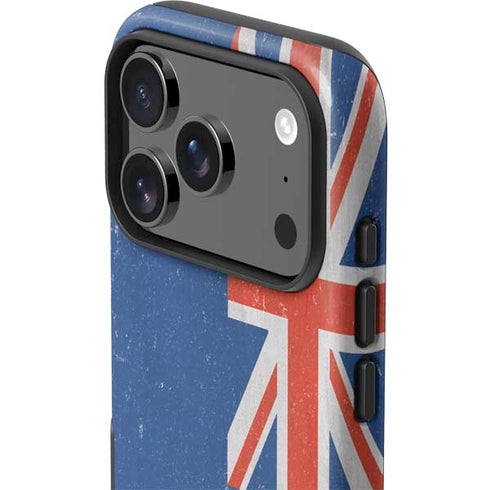 New Zealand Flag Distressed iPhone 17 Pro Impact Case
