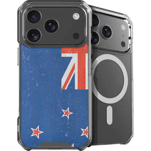 New Zealand Flag Distressed iPhone 18 Pro MagSafe Case