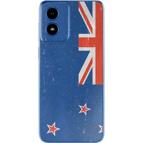 New Zealand Flag Distressed Moto G Play 4G (2024) Skin
