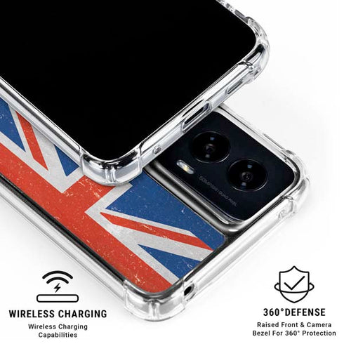 New Zealand Flag Distressed Moto G Power 5G (2024) Clear Case
