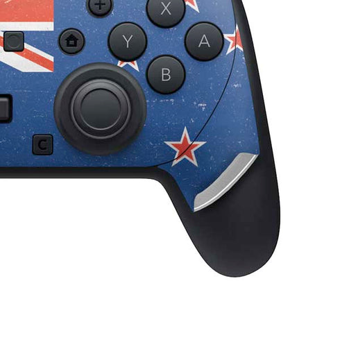 New Zealand Flag Distressed Nintendo Switch 2 (2025) Pro Controller Skin