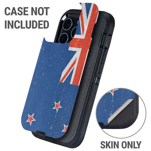New Zealand Flag Distressed Otterbox Defender iPhone Skin
