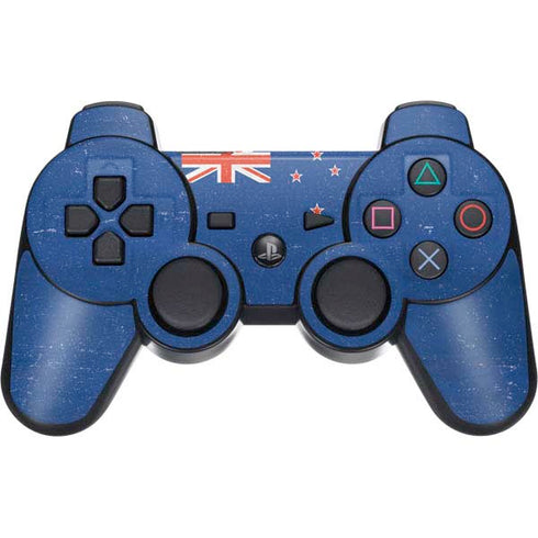 New Zealand Flag Distressed PS3 Dual Shock wireless controller Skin