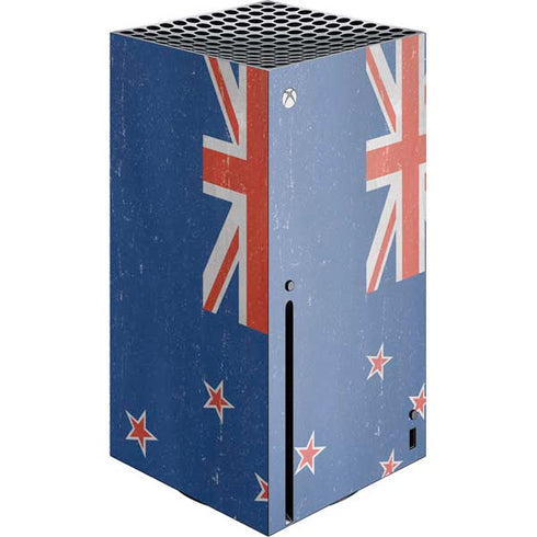 New Zealand Flag Distressed Xbox Series X Skins