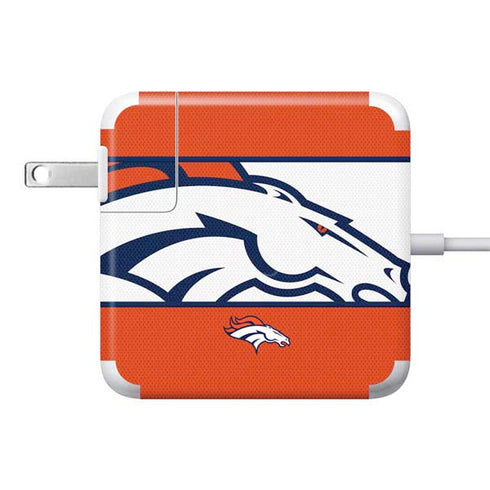 NFL Denver Broncos Zone Block 85W Power Adapter (15 and 17 inch MacBook Pro Charger) Skin