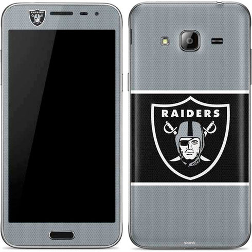 NFL Las Vegas Raiders Zone Block Galaxy J3 Skin